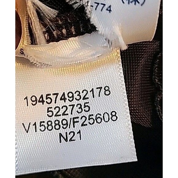 Lands' End Swim Top Black 14D Cup Wrap Front Tankini (L) Solid Underwire S78 - Picture 7 of 7